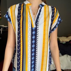 Colorful Rayon blouse